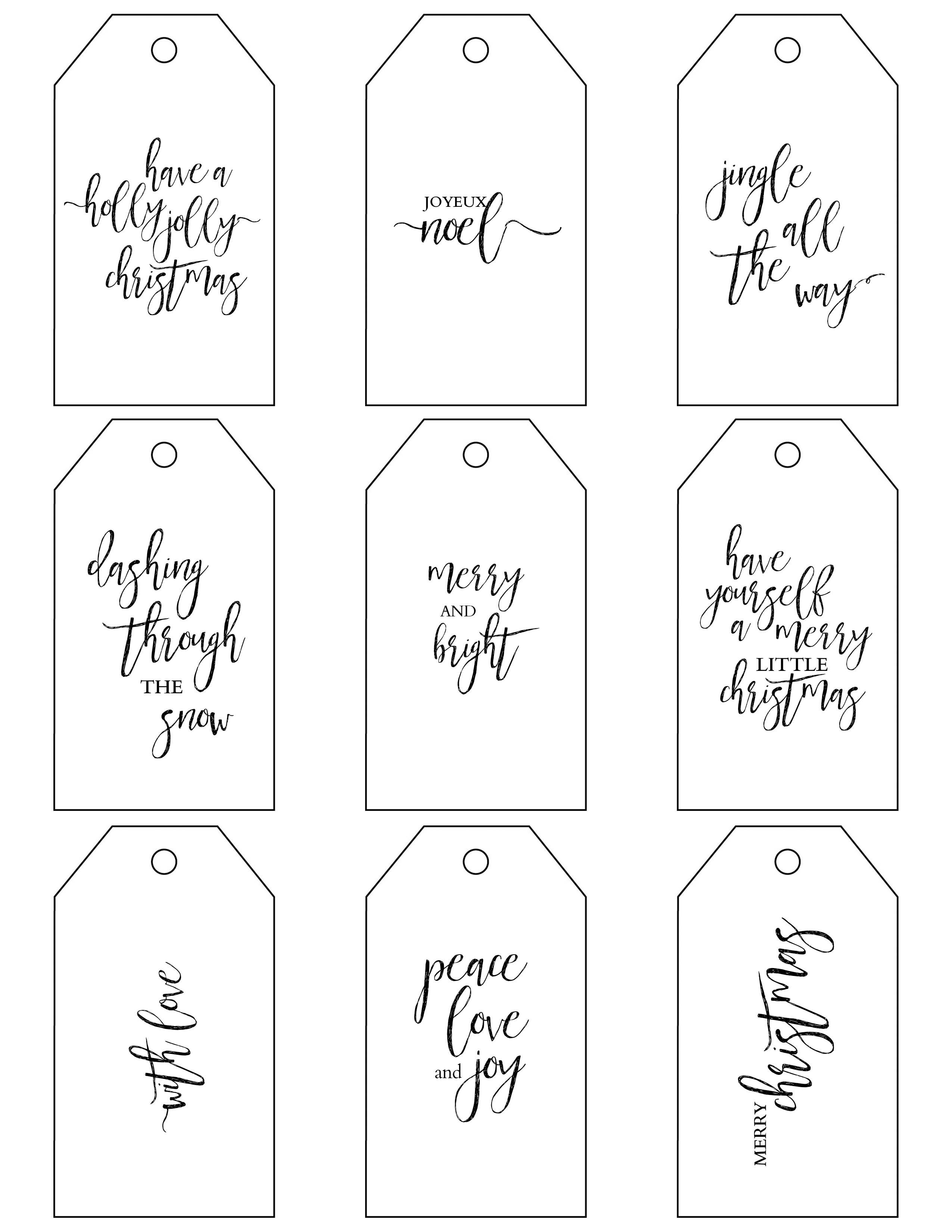 Printable Christmas Gift Tags Make Holiday Wrapping Simple - Free Printable Christmas Gift Tags
