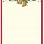Printable Christmas Letterhead Templates Free Printable Christmas   Free Printable Christmas Stationery Paper