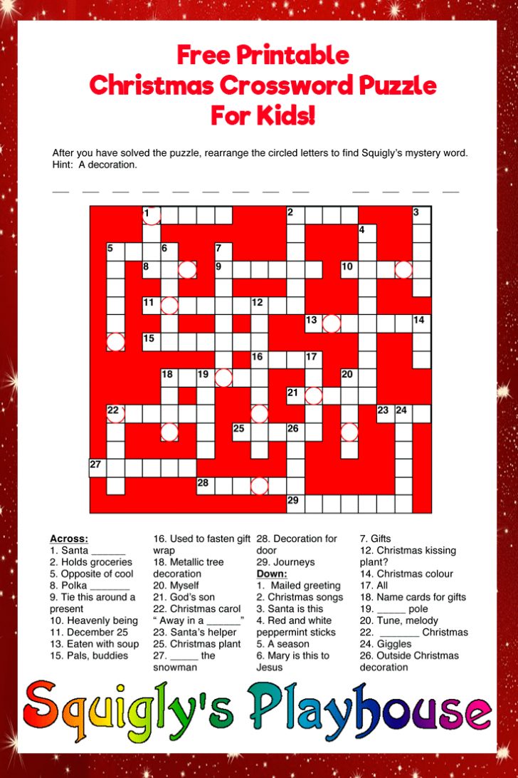 Free Printable Christmas Puzzle Games