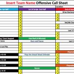 Printable Coach Vint Four Keys To Offensive Organization Football   Free Printable Football Play Sheets