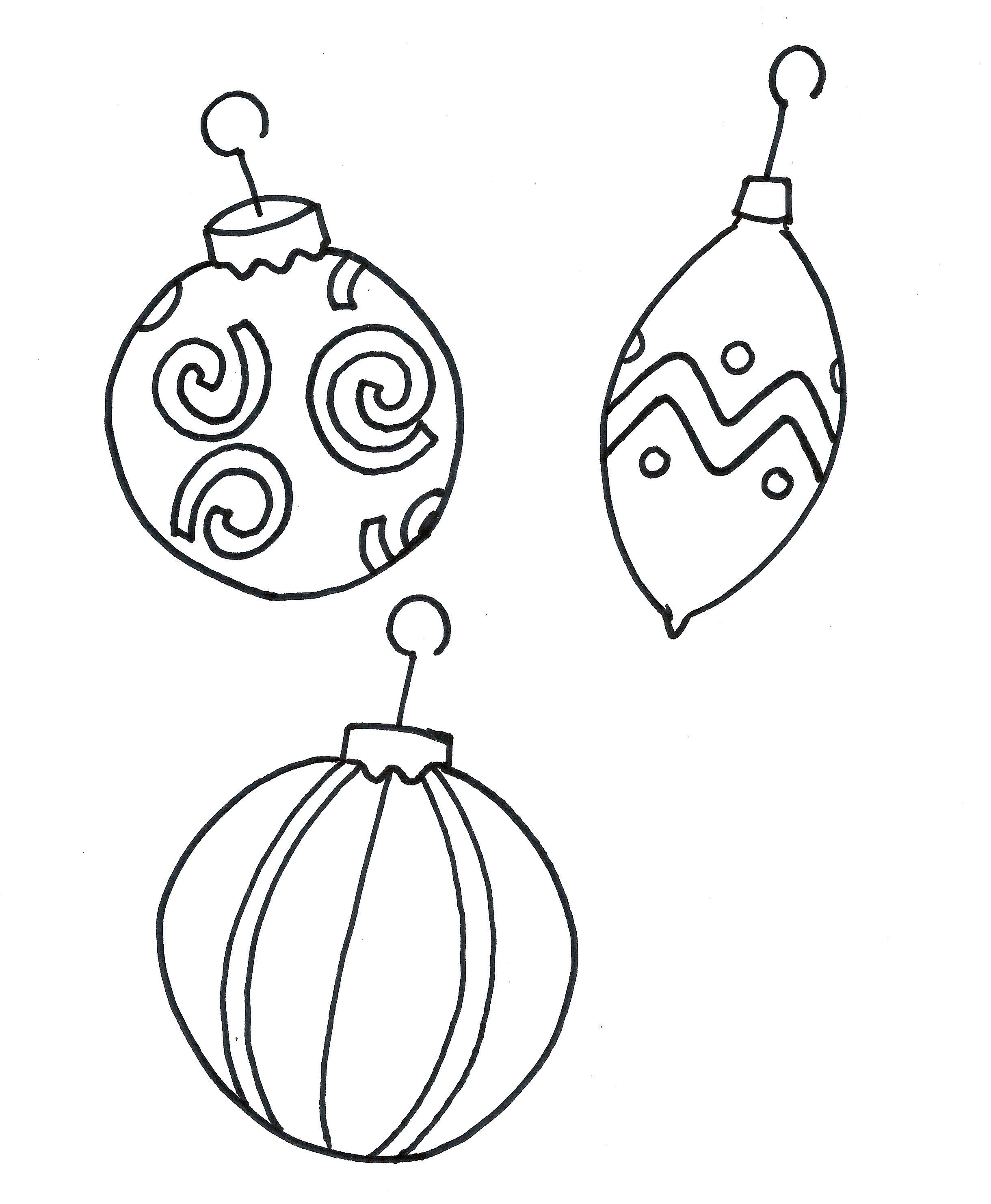 Printable Coloring Pages Christmas Ornament Free | Christmas Crafts - Free Printable Christmas Ornament Coloring Pages