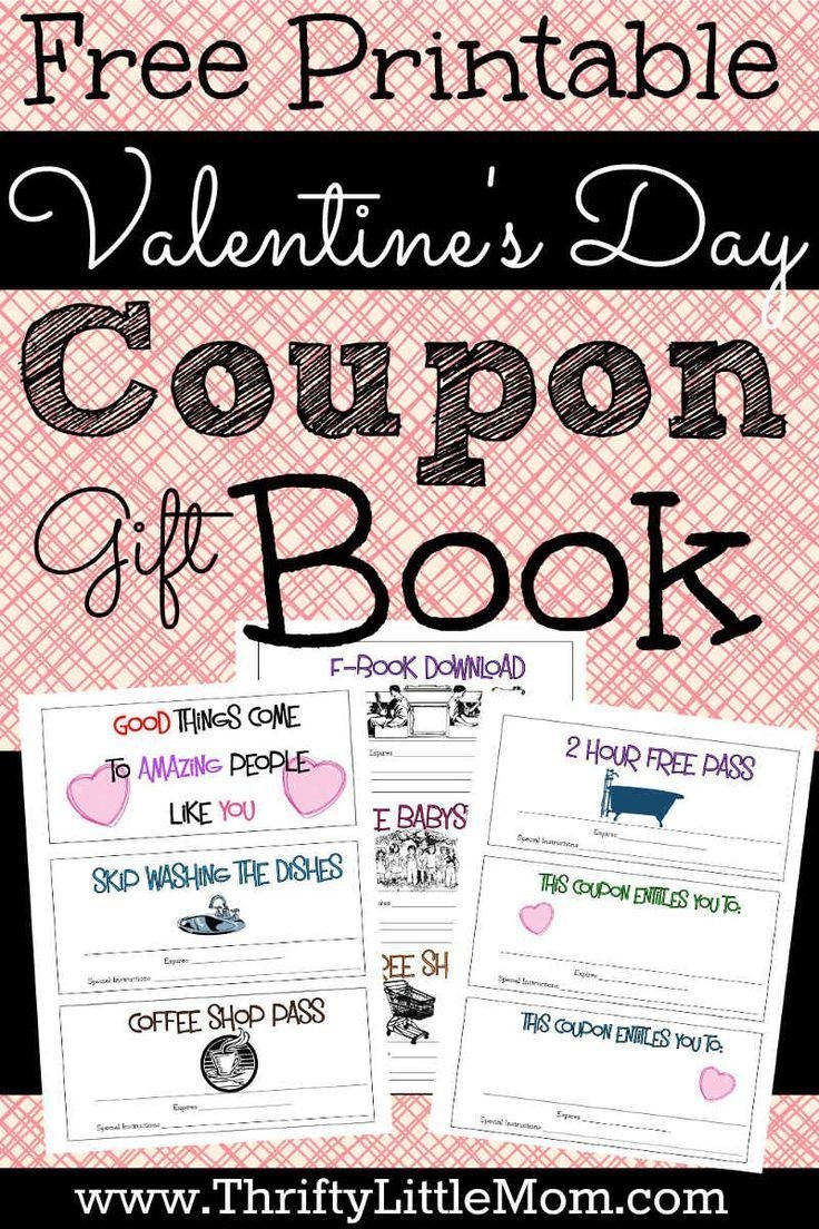Printable Coupons For Your Valentine! | Thrifty Gift Ideas - Free Printable Valentine Books
