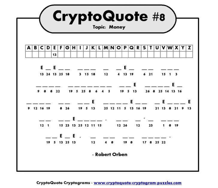 Free Printable Cryptograms