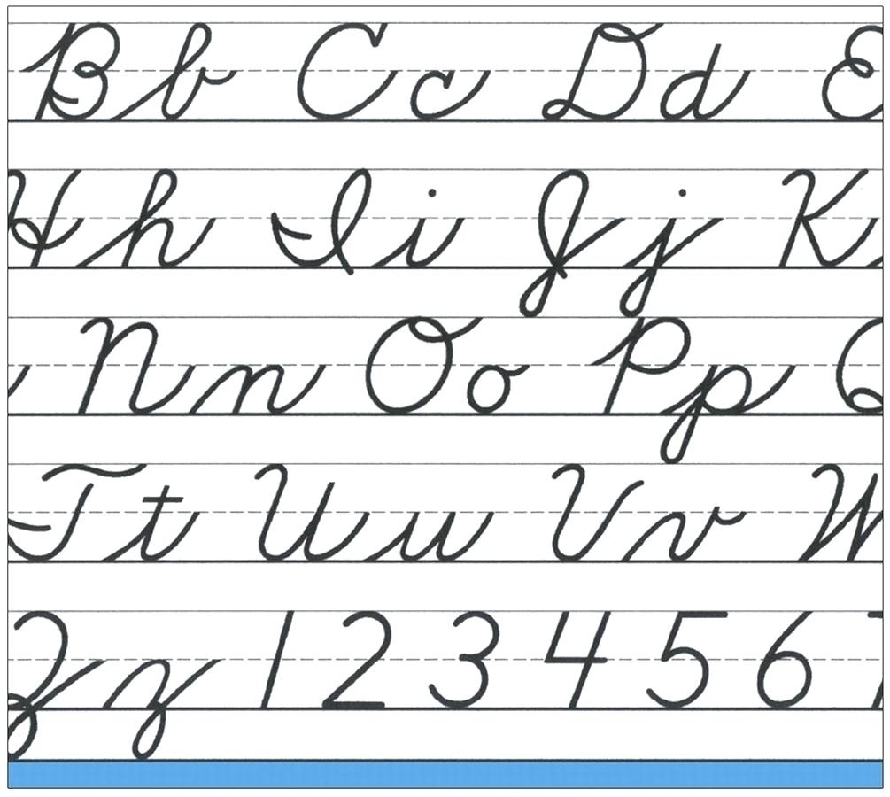 Printable Cursive Alphabet Worksheets Free Printable Cursive Letter - Free Printable Cursive Alphabet