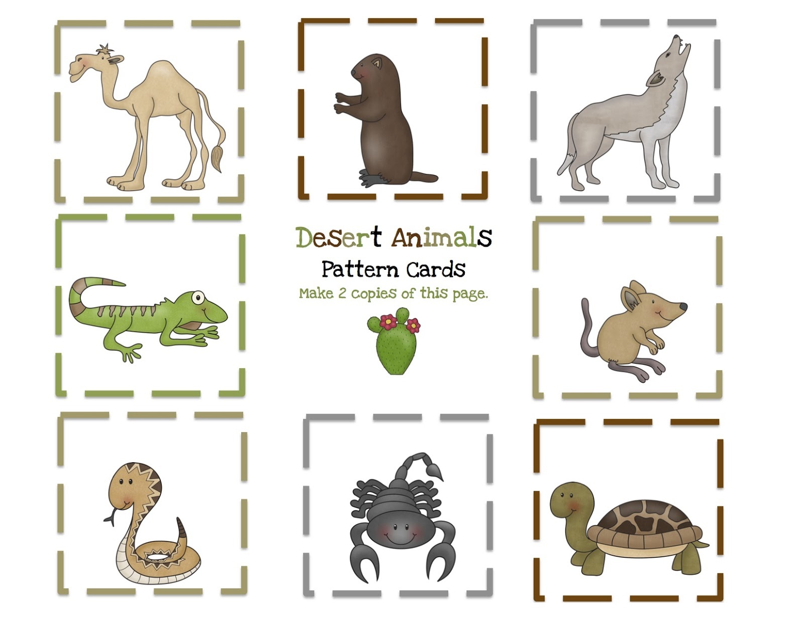 Printable Desert Pictures On Animal Picture Society - Free Printable Desert Animals