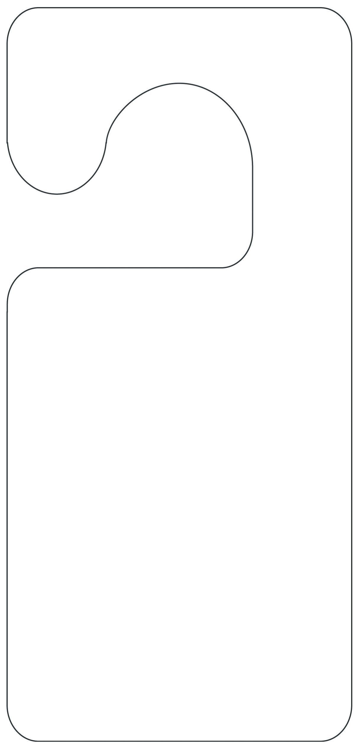 Editable Free Printable Door Hanger Template