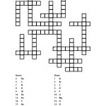 Printable Element Crossword Puzzle And Answers   Create A Crossword Puzzle Free Printable