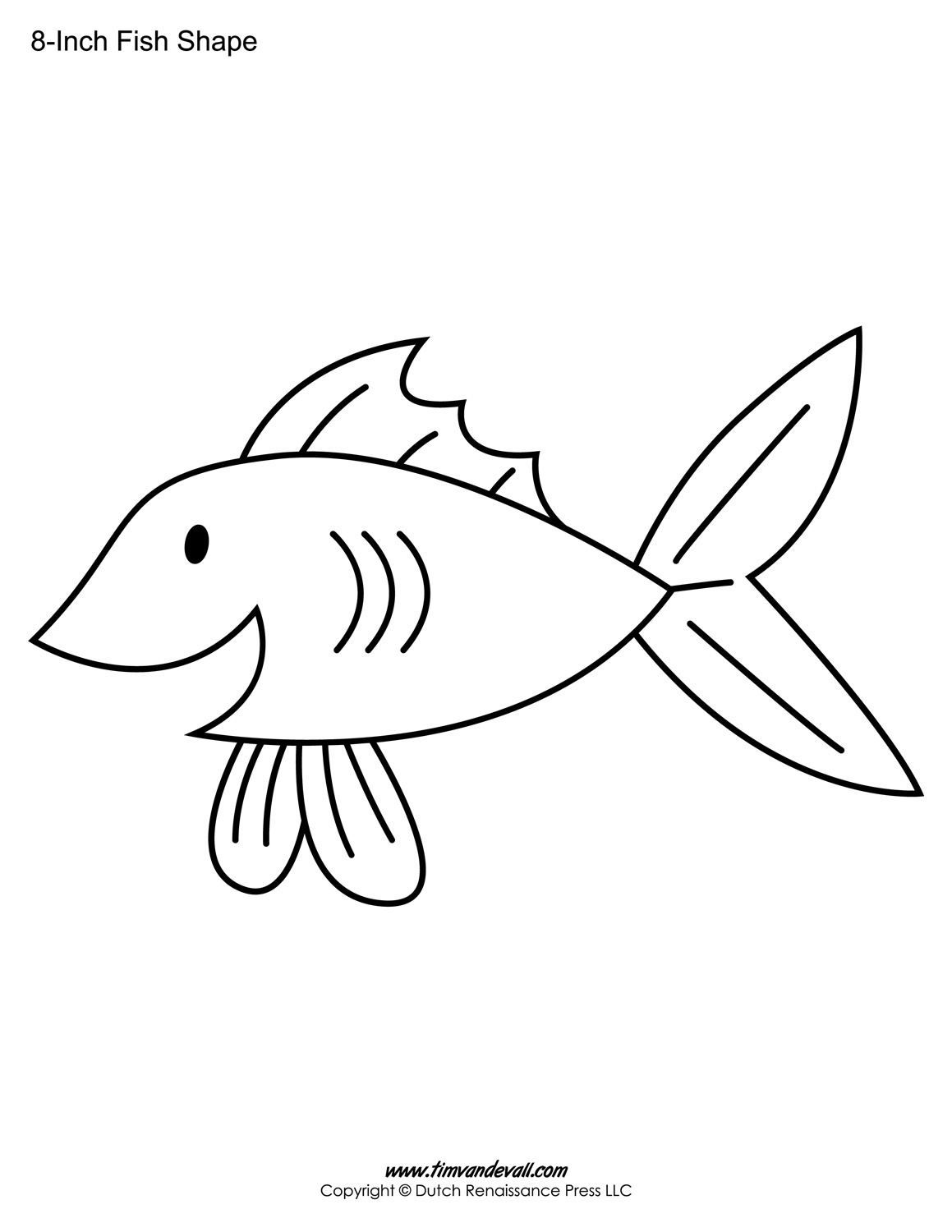 Printable Fish Templates For Kids | Preschool Fish Shapes - Free Printable Fish Stencils