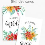Printable Floral Birthday – Cards, Tags & Gift Box | Birthday Cards   Free Printable Birthday Cards For Mom