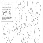 Printable Footprint Templates & Shoeprint Templates   Free Printable Shoe Print Template