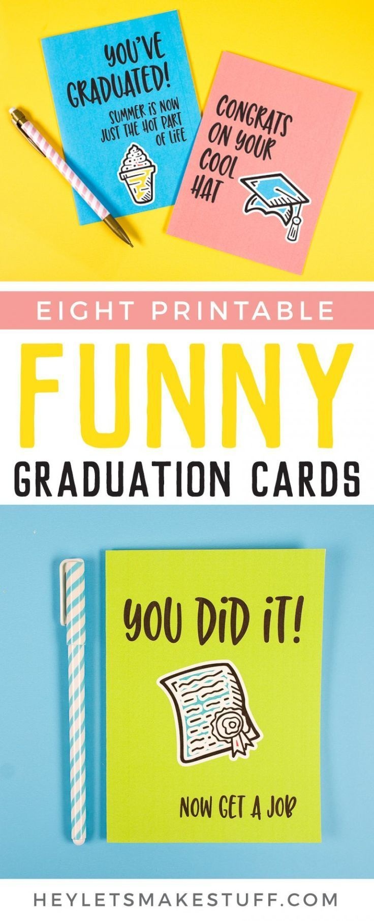 Printable Funny Graduation Cards | Freebies-Printables And Downloads - Graduation Cards Free Printable Funny