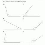 Printable Geometry Sheets Angle Measuring 3 | Classroom | Angles   Free Printable Geometry Worksheets For 3Rd Grade