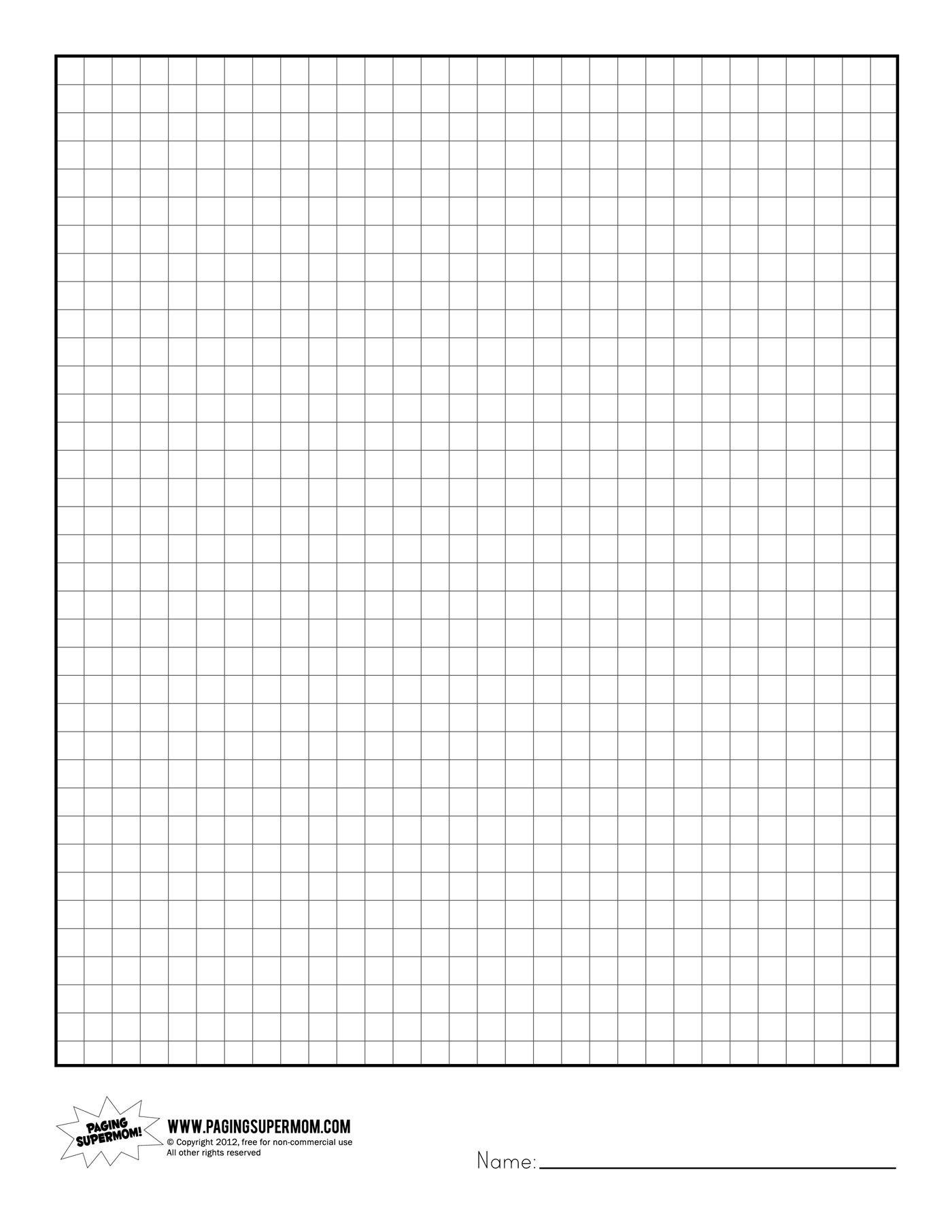 Printable Graph Paper | Healthy Eating | Grid Paper Printable - Free Printable Squared Paper
