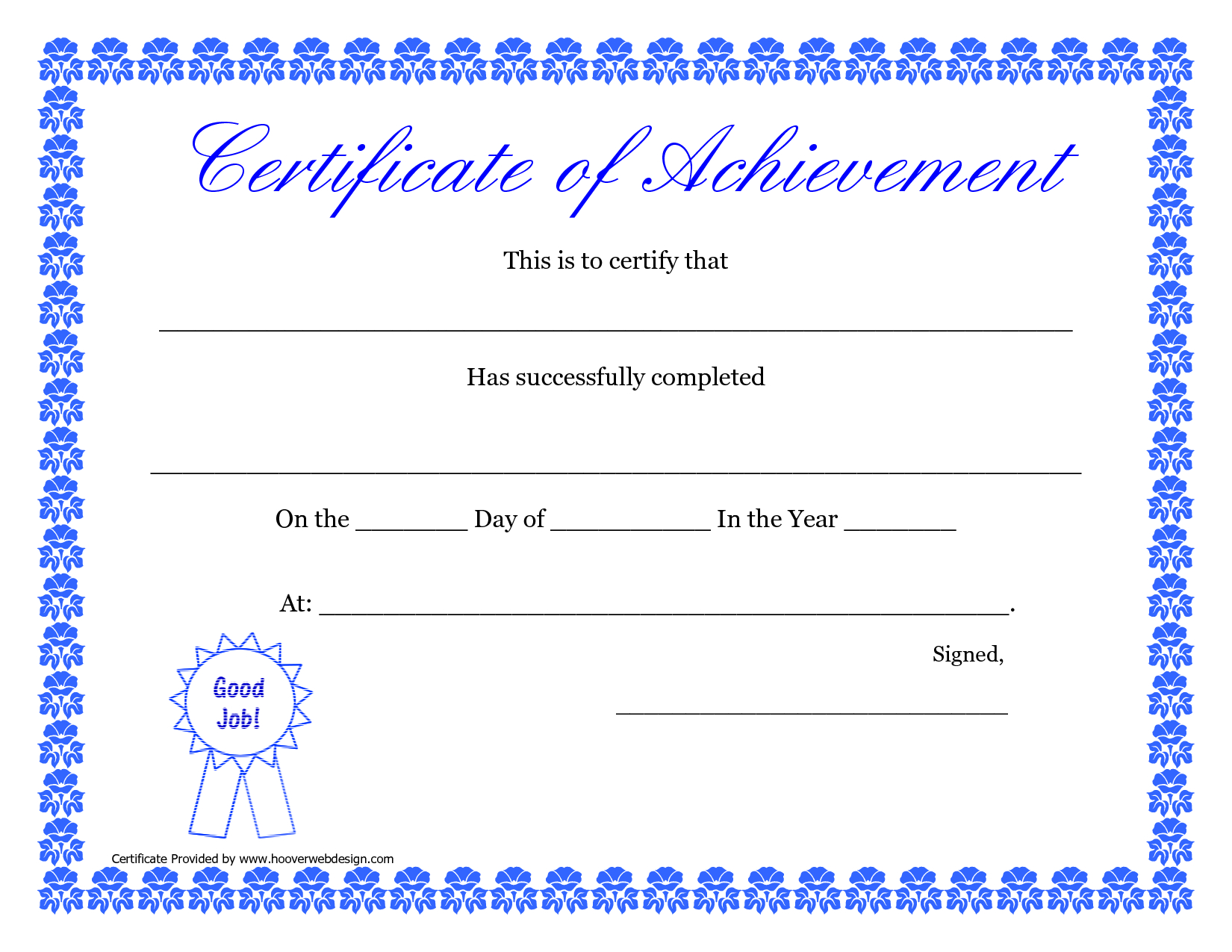 Printable Hard Work Certificates Kids | Printable Certificate Of - Free Printable Certificates Of Accomplishment