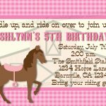 Printable Horse Birthday Party Invitations Free | Home Party Ideas   Free Printable Horse Themed Birthday Party Invitations