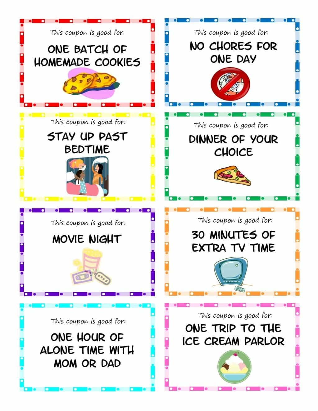 Free Printable Blank Birthday Coupons - Free Printable