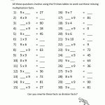 Printable Math Worksheets Multiplication 9 Times Table 2 | Education   Free Printable Math Worksheets Multiplication Facts