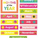 Printable Months Of The Year | Ellipsis   Free Printable Months Of The Year Chart