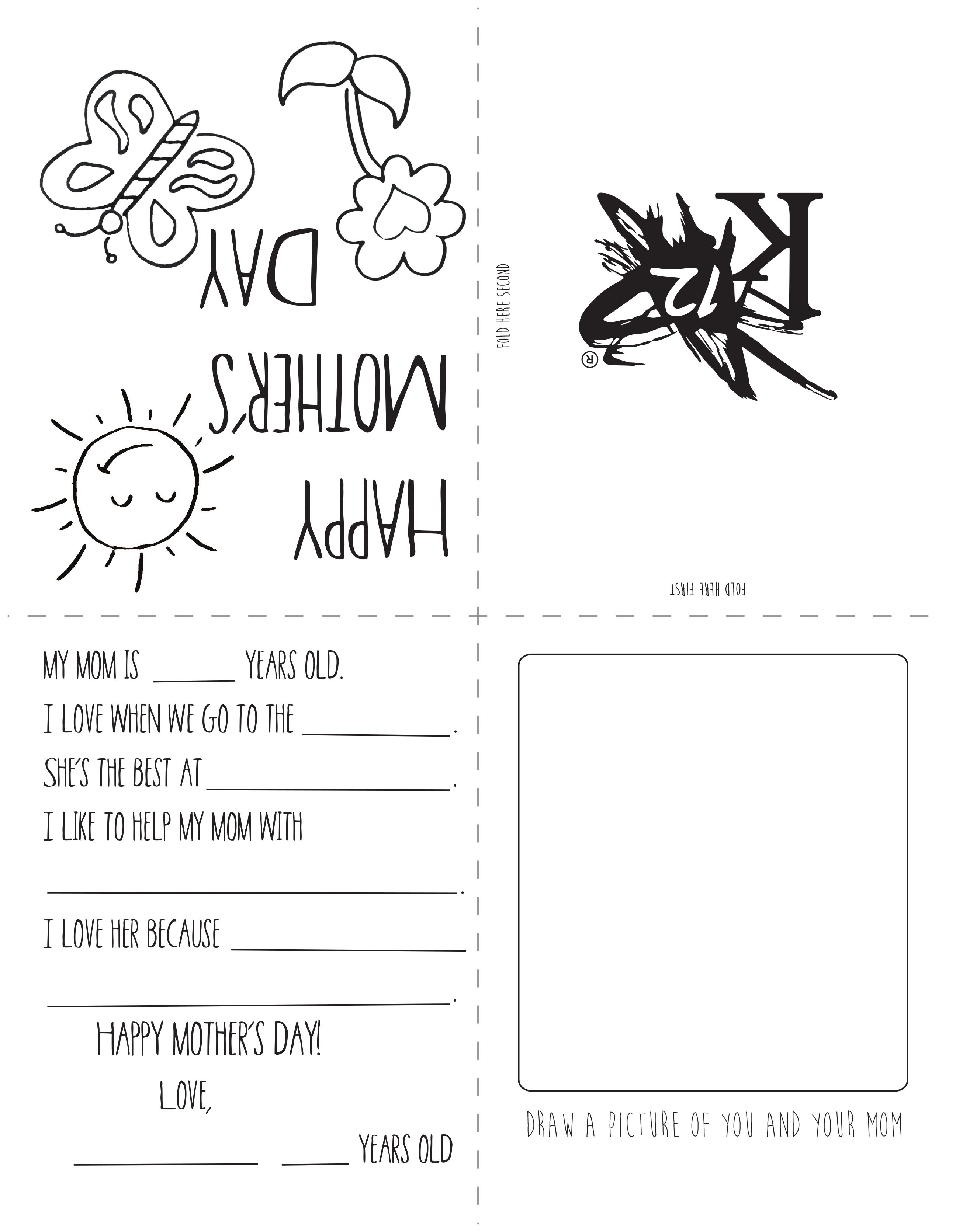 Printable Mother&amp;#039;s Day Card - Learning Liftoff - Free Printable Mother&amp;amp;#039;s Day Games