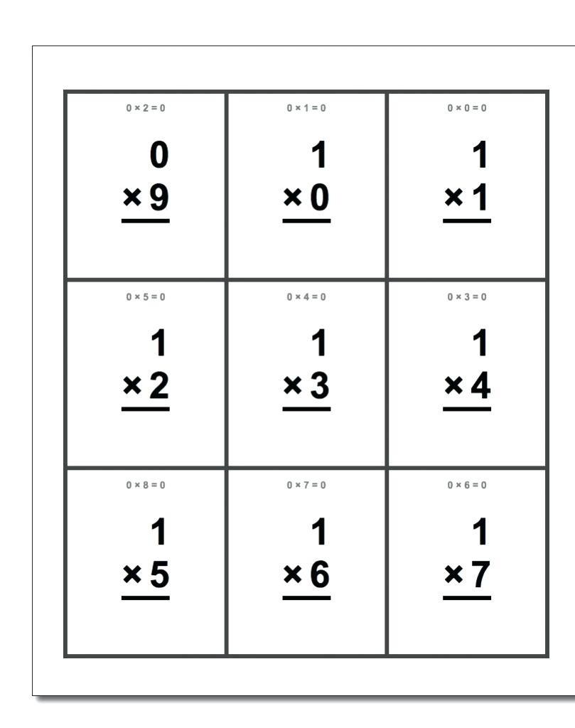 Free Printable Multiplication Flash Cards Free Printable