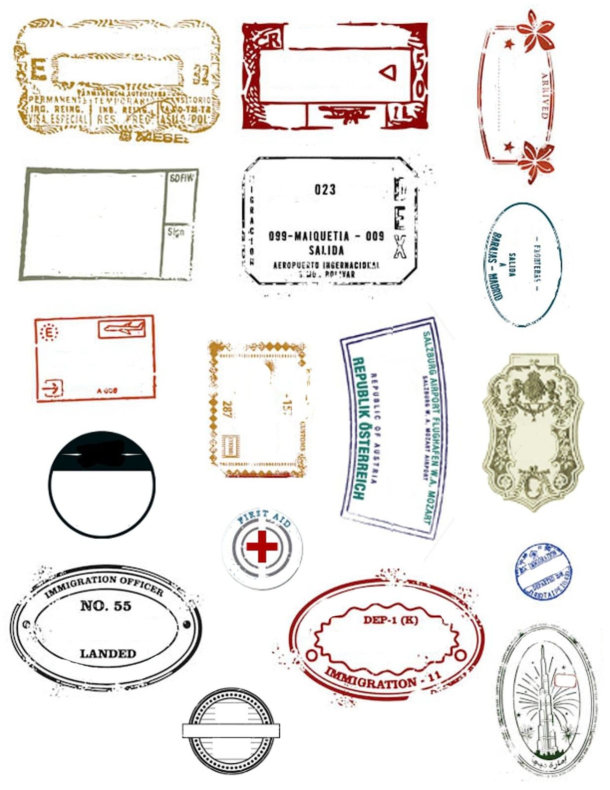 Printable Passports And Customizable Stamps | Yw Camp | Passport - Free Printable Passport Template