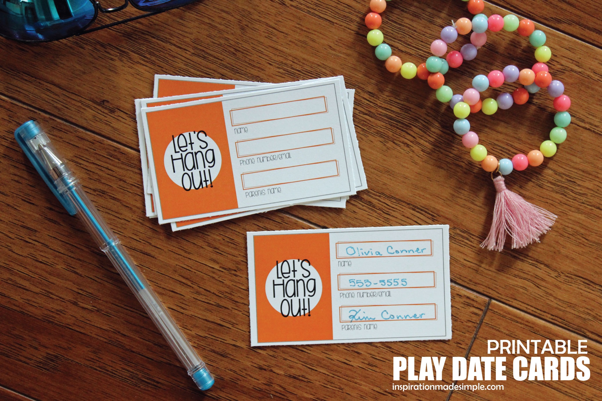 Printable Play Date Cards For Kids - Inspiration Made Simple - Free Printable Play Date Cards