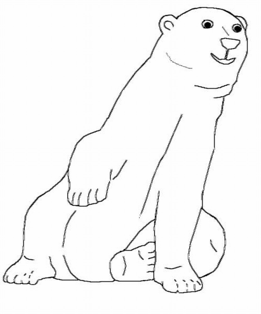 Printable Polar Bear Coloring Pages | Coloringme - Polar Bear Printable Pictures Free