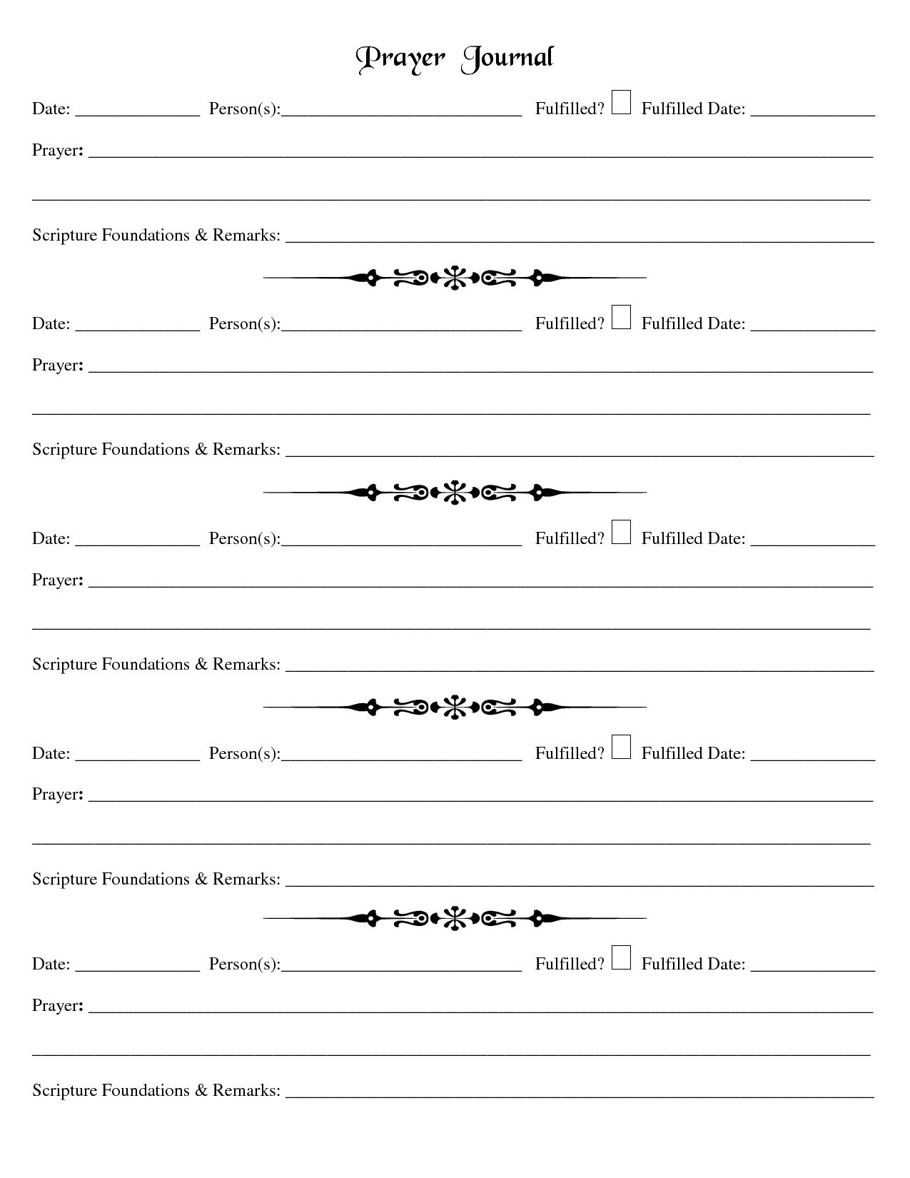 Printable Prayer Request Template | Document Sample | Prayertime - Free Printable Prayer List