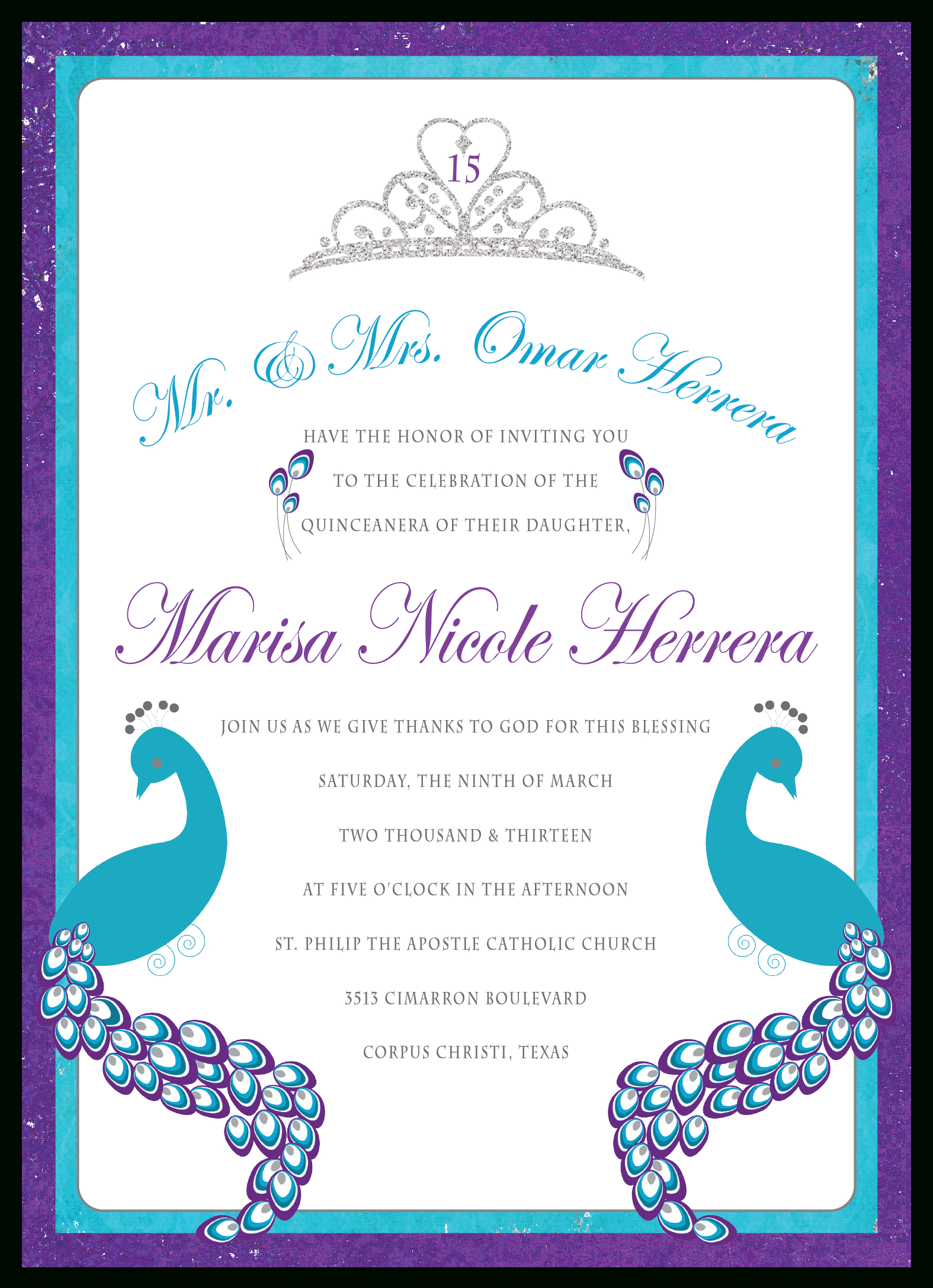 Free Printable Quinceanera Invitations | Free Printable