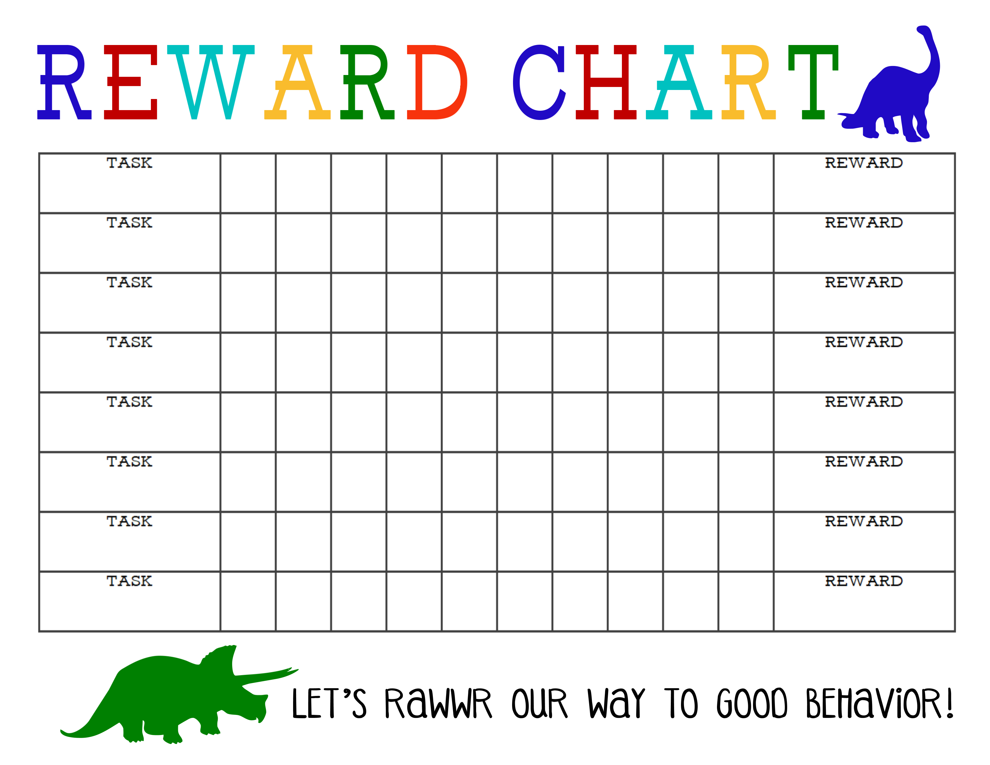 Printable Reward Chart For Kids - Tutlin.psstech.co - Free Printable Reward Charts