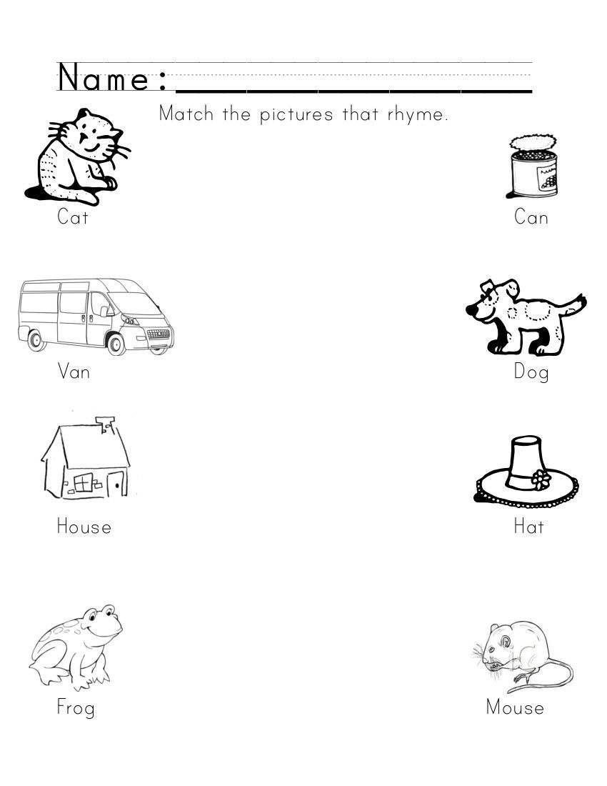Printable Rhyming Worksheet | Teaching Ideas | Rhyming Worksheet - Free Printable Rhyming Words Worksheets