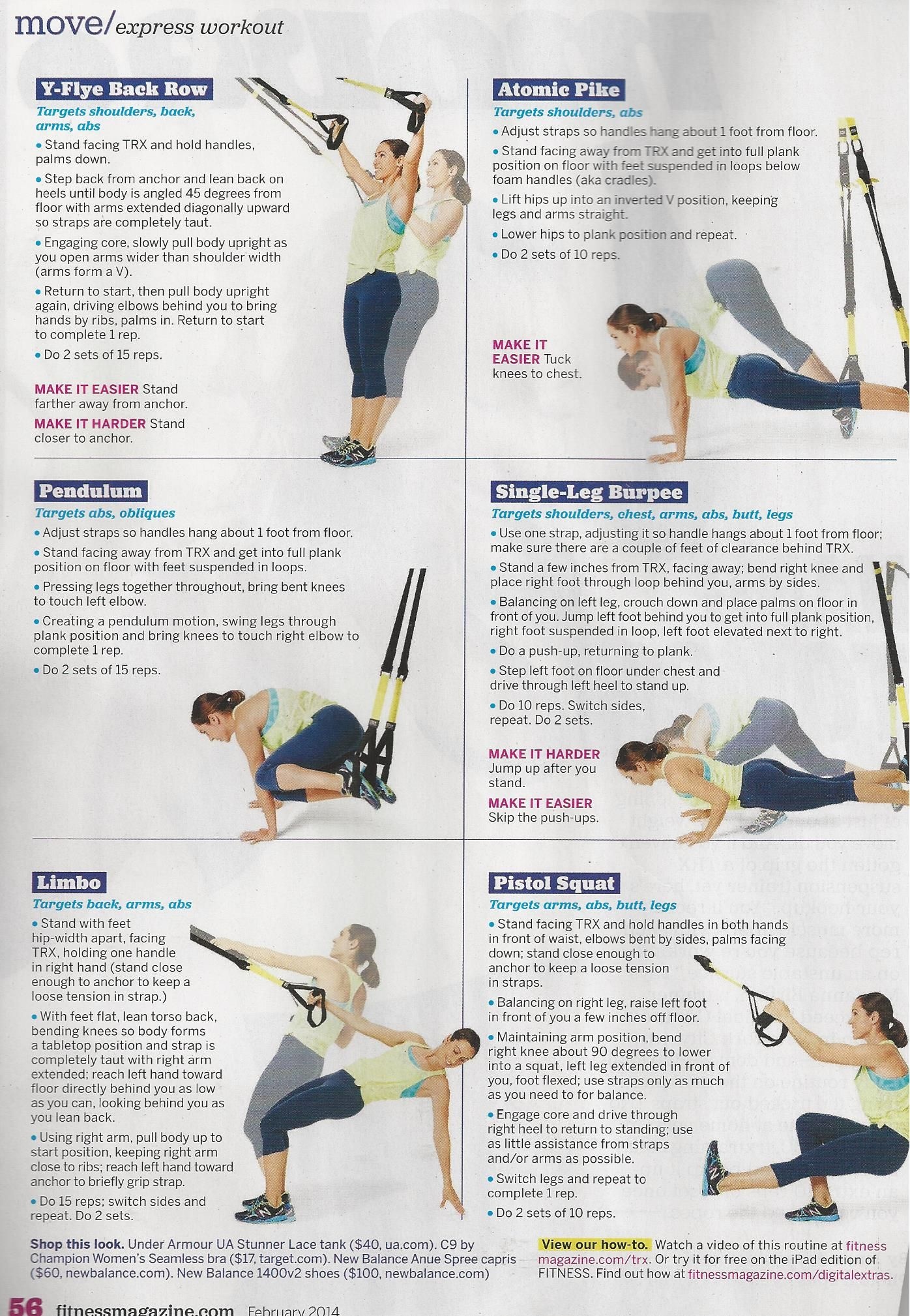 Your 20-Minute Total-Body Trx Workout - Lifedaily Burn - Free Printable