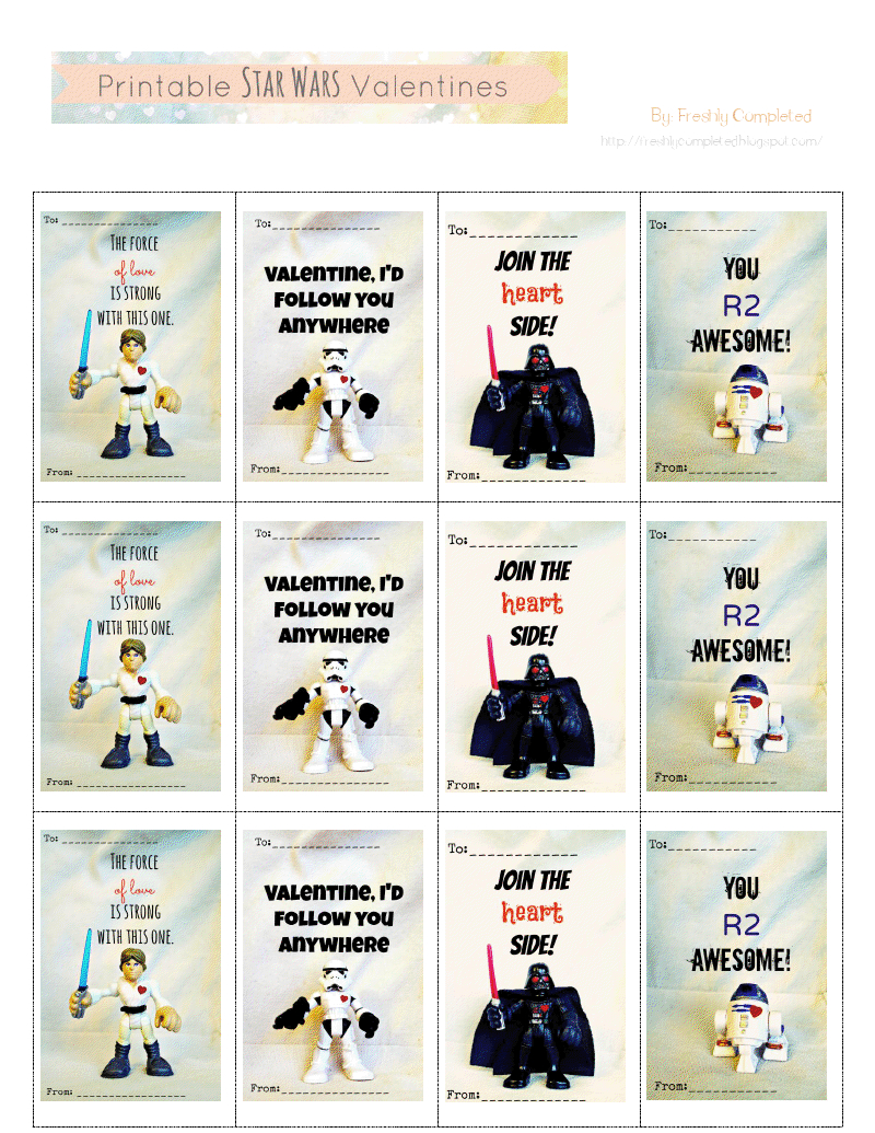 Free Printable Lego Star Wars Valentines Free Printable