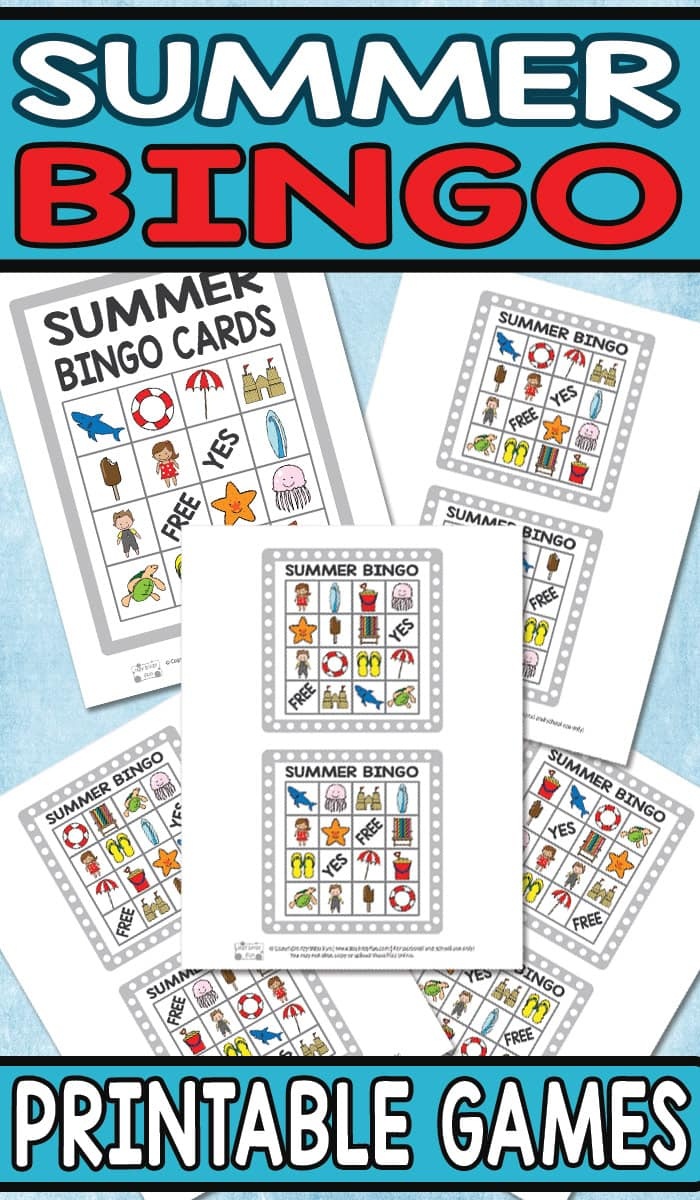 Printable Summer Bingo Game For Kids - Itsy Bitsy Fun - Free Printable Summer Games