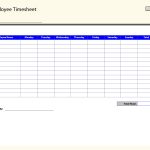 Printable Time Sheets | Free Printable Employee Timesheets Employee   Timesheet Template Free Printable
