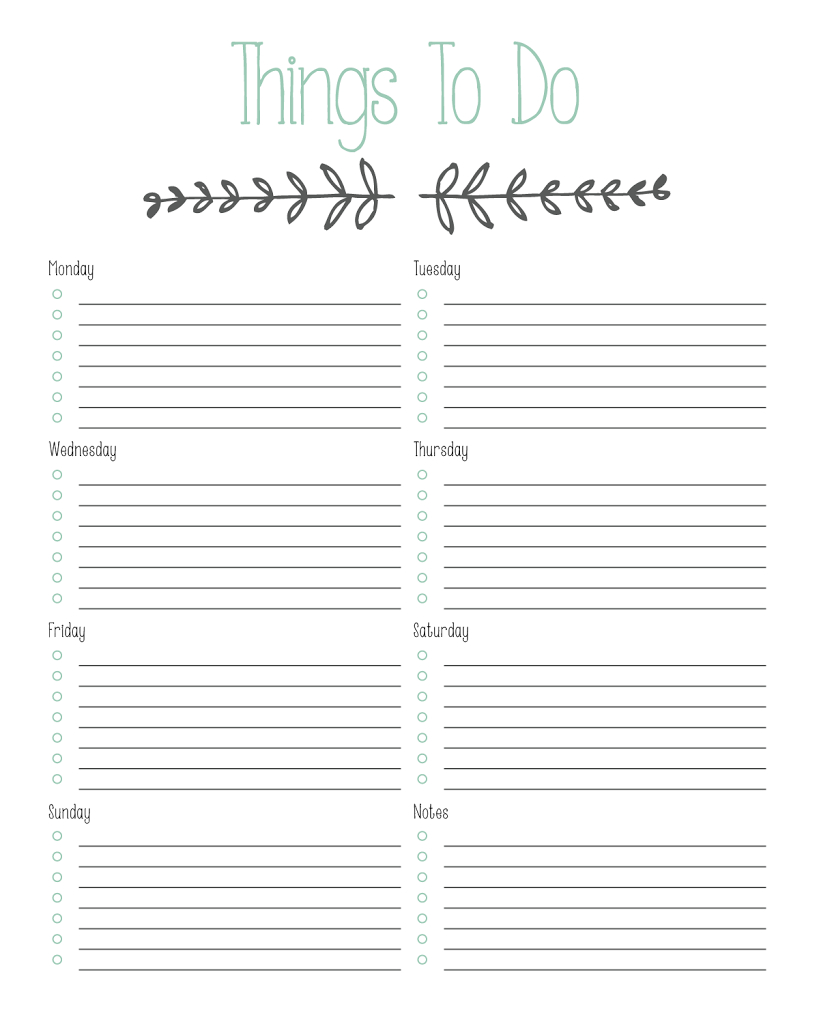 Printable &amp;quot;to Do&amp;quot; List | Do It Organization | To Do Lists Printable - Free Printable To Do List