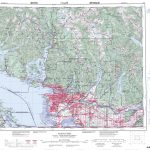 Printable Topographic Map Of Vancouver 092G, Bc   Free Printable Topo Maps