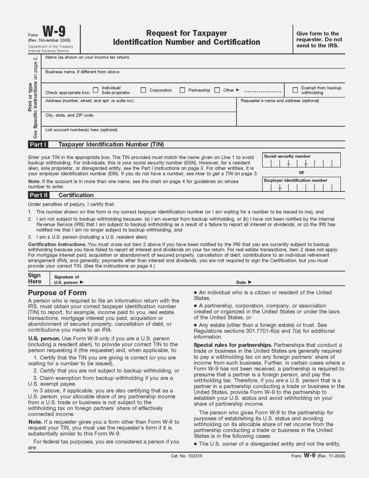 Printable W144 Form 144 Blank W 144 Page 14 – Printable 14 Degree - W9 Free Printable Form 2016