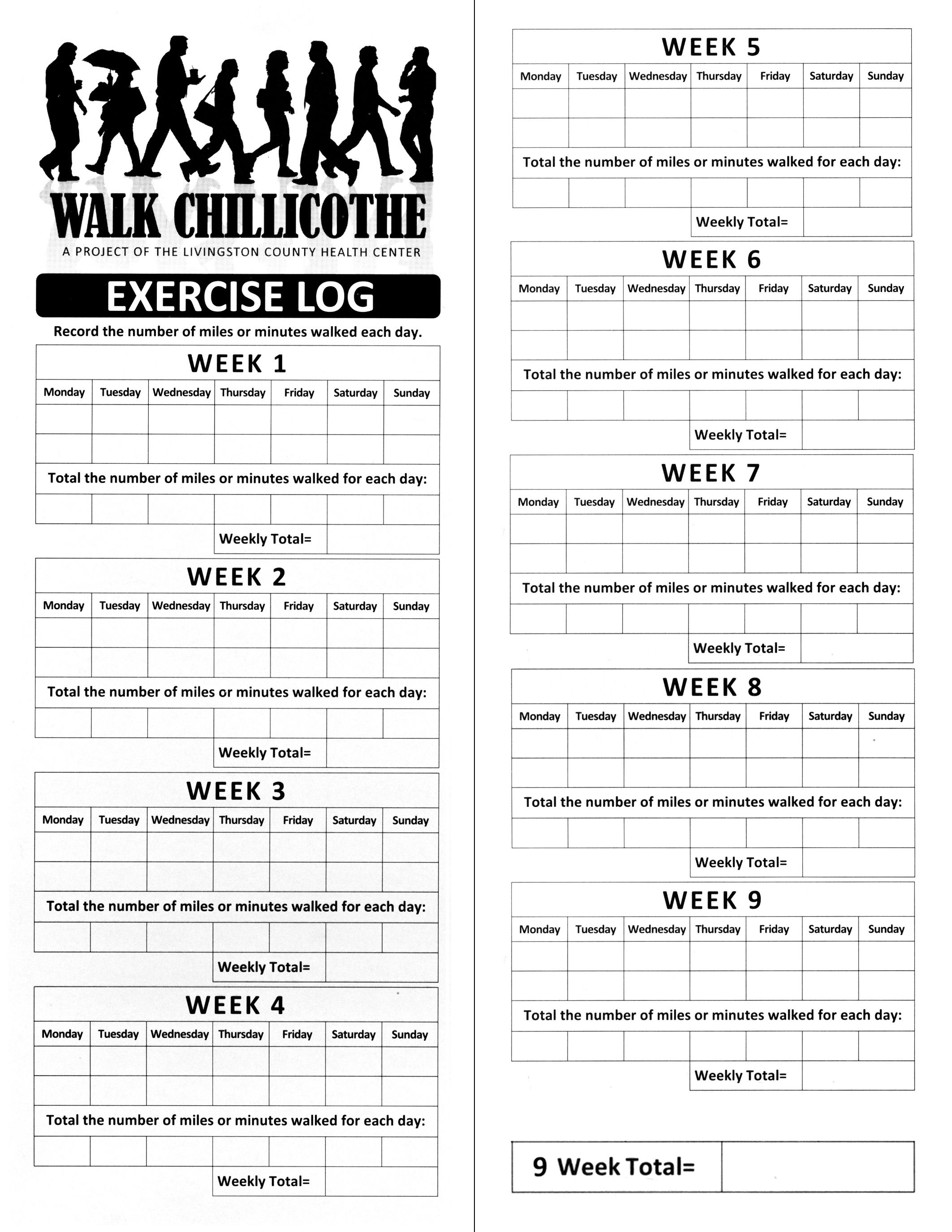 Printable Walking Log. | W I S H F U L ◇ T H I N K I N G | Fitness - Free Printable Walking Log