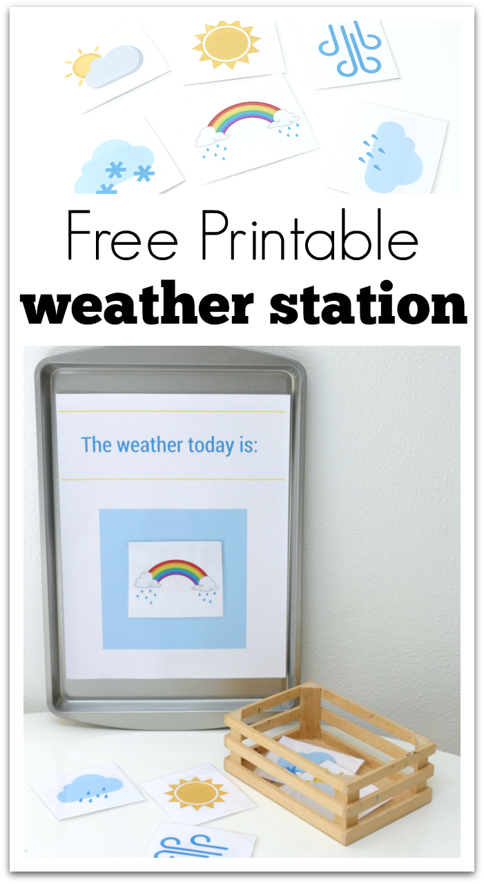 Printable Weather Station For Preschool | Free Printables | Weather - Free Printable Weather Chart For Preschool