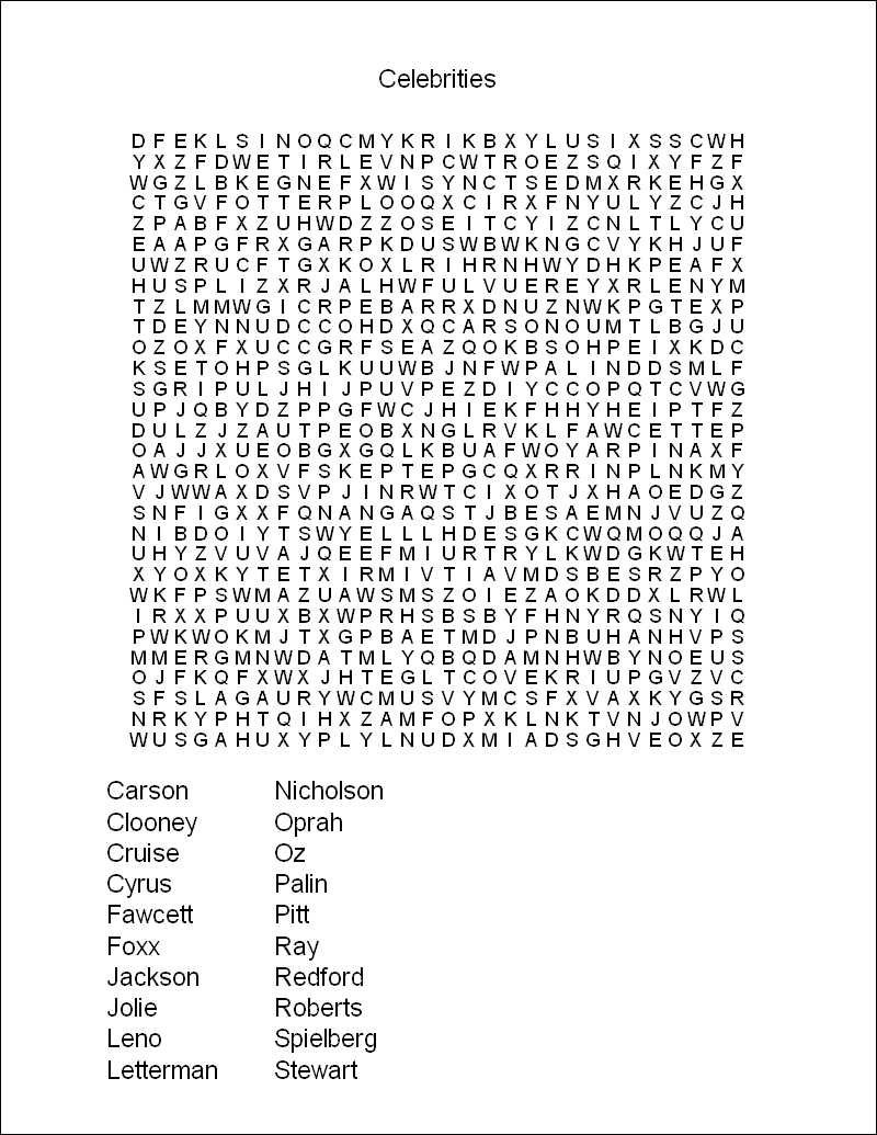 Printable Word Search Puzzles | Free Printable Word Search Puzzles - Free Printable Word Search Puzzles For Adults