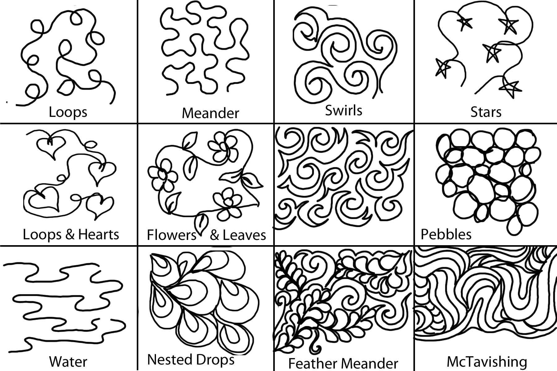Printable+Design+Patterns | Free Beginner Quilting Instructions - Free Printable Quilting Stencils