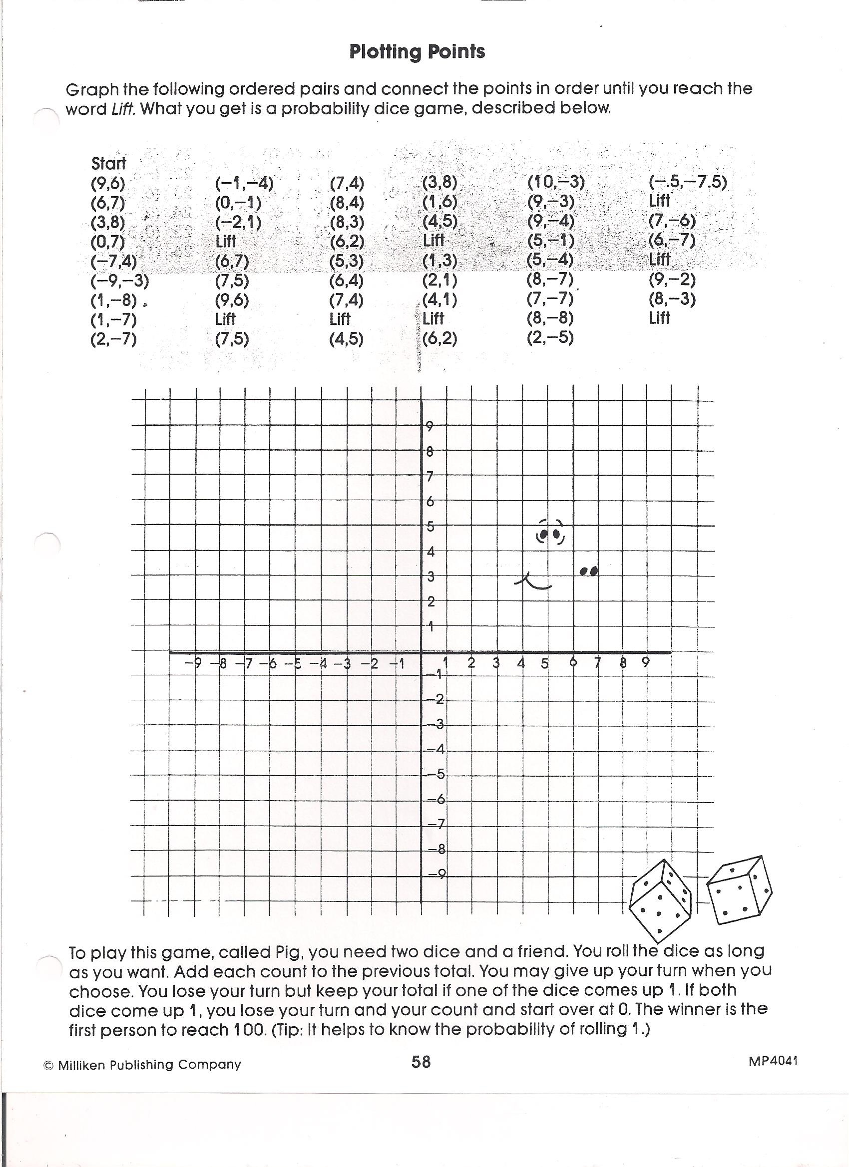 Free Printable Coordinate Graphing Worksheets Printable World Holiday