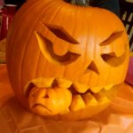Pumpkin Carving Templates Scary   Scary Pumpkin Patterns Free Printable