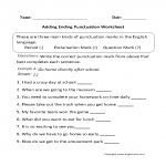 Punctuation Worksheets | Ending Punctuation Worksheets   Free Printable Worksheets For Punctuation And Capitalization