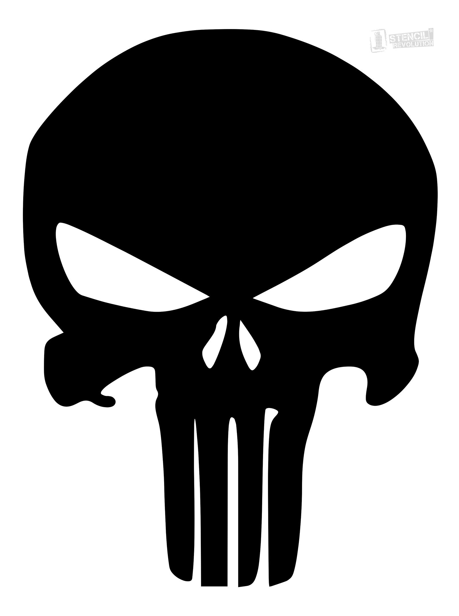Punisher Skull Stencil | Firearms | Skull Stencil, Printable Stencil - Skull Stencils Free Printable