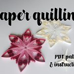 Quilling Pattern & Step By Step Diagram Guided Tutorial (Qd13)   Free Printable Quilling Patterns Designs