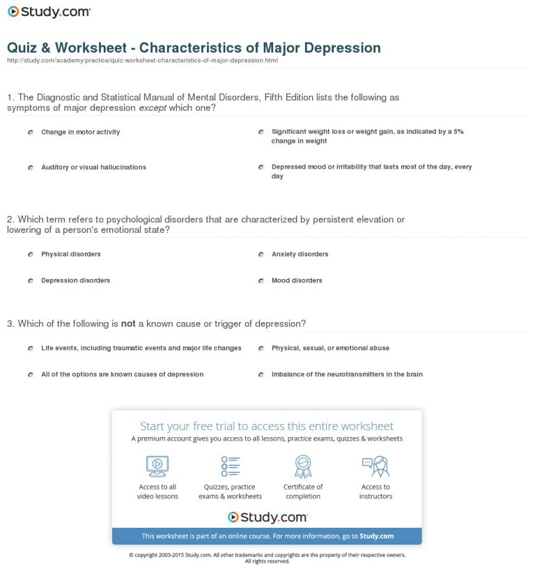 quiz-worksheet-characteristics-of-major-depression-study-free