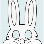 Rabbit Face Mask Template Clipart Easter Bunny Mask   Bunny Mask   Free Printable Easter Masks