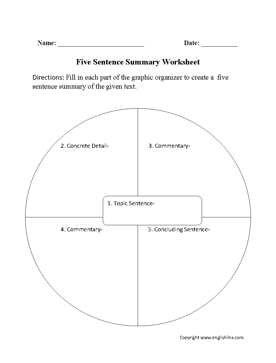 Reading Worksheets | Summary Worksheets - Free Printable Summarizing Worksheets 4Th Grade